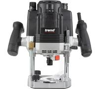 Trend T8 Défonceuse à Plongée Double Mode 12mm pour Atelier, Conçue pour Utilisation Manuelle et Table, 2200W, 230V, Noir, T8EK/EURO
