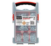 Trend vis pour trous de poche, 850 pièces, zinguées, bois durs/tendres | Inclut 850 vis pour trous de poche zinguées, autotaraudeuses, pour bois durs et tendres, avec coffret, PH/SCW/PK1