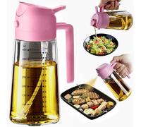 TrendPlain Spray Huile Cuisine 470ml - Vaporisateur Huile Air Fryer 2-en-1 pour Cuisson, Salades, Vinaigre et Accessoire Cuisine (1 pièce, Bubblegum)