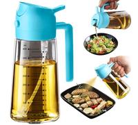 TrendPlain Spray Huile Cuisine 470ml - Vaporisateur Huile Air Fryer 2-en-1 pour Cuisson, Salades, Vinaigre et Accessoire Cuisine (1 pièce, Bleu Ciel)
