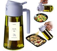 TrendPlain Spray Huile Cuisine 470ml - Vaporisateur Huile Air Fryer 2-en-1 pour Cuisson, Salades, Vinaigre et Accessoire Cuisine (1 pièce, Pervenche-1)