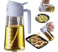 TrendPlain Spray Huile Cuisine 470ml - Vaporisateur Huile Air Fryer 2-en-1 pour Cuisson, Salades, Vinaigre et Accessoire Cuisine (1 pièce, Pervenche)