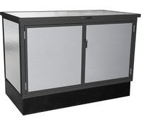TrendPool Boîtier technique Premium, variante : panneau aluminium blanc / cadre anthracite