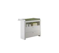 trendteam smart living 1553-630-01 Chambre Bébé Création Olivia Commode Table de Langer Blanc, LxHxP 96x102x77 cm