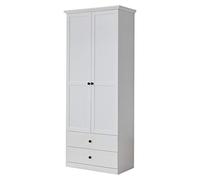 trendteam smart living - Armoire - Armoire - Baxter - Dimensions d'assemblage (LxHxP) 81 x 196 x 41 cm - Couleur Blanche - 186011701