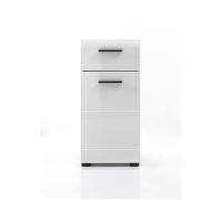 trendteam smart living Armoire Haute de Salle de Bain Schrank Skin 30 x 80 x 31 cm en Blanc Brillant avec Beaucoup dEspace de