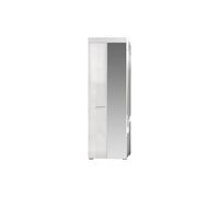 trendteam smart living Armoire vestiaire avec Beaucoup d’Espace de Rangement, Bois, Blanc Brillant, 62 x 195 x 218 cm