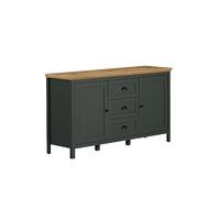 trendteam smart living - Buffet Armoire de Salon - Stanton - Dimensions de Construction (LxHxP) 146 x 86 x 45 cm - Couleur Vert pin avec chêne Evoke - 220987204