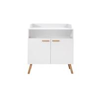 trendteam Smart Living - Commode à Langer - Chambre de bébé - Tapis - Dimensions d'assemblage (LxHxP) 96 x 105 x 78 cm - Couleur Blanche - 197663001