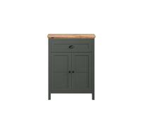 trendteam smart living - Commode - Armoire - Stanton - Dimensions d'assemblage (LxHxP) 77 x 102 x 39 cm - Couleur Vert pin avec chêne Evoke - 220986704