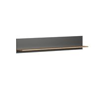 trendteam smart living - Esteban - Étagère Murale - Anthracite/chêne Evoke - Barre à Livres avec Grande Surface de Rangement - (l x H x P) 150 x 25 x 18 cm