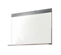 trendteam smart living IndyGD:KO.GraphitGrauMatera, KB.Old Wood NB,GD-Spiegel Miroir Mural avec Grande Surface de visualisation, Bois d'ingénierie, Gris/Graphite, 90 x 69 x 101 cm