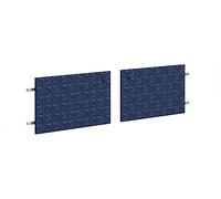 trendteam smart living - Lot de 2 Portes TV Lowboard - Salon - Sentra - Taille 60 x 36 x 2 cm - Couleur Bleu foncé - 224032084