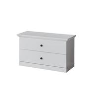 trendteam smart living Meuble à Chaussures avec Espace de Rangement, Matériau en Bois, Blanc, 81 x 49 x 104 cm