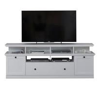 trendteam smart living - Meuble TV avec Meuble Bas - Salon - Baxter - Dimensions de Montage (LxHxP) 177 x 65 x 41 cm - Couleur Blanche - 186032601