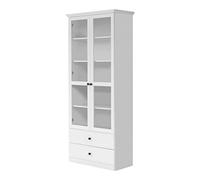 trendteam smart living Meuble vitrine de Salon avec Beaucoup d'espace de Rangement, Matériau en Bois, Blanc, 81 x 196 x 203 cm