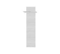 trendteam smart living Panneau Porte-Manteaux, Bois, Blanc Brillant, 60 x 195 x 206 cm