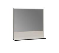 trendteam smart living - PureBliss - Miroir Mural - Gris Clair - 80 x 74 x 14 cm - Miroir de Salle de Bain avec Surface de Rangement de 80 cm