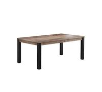 trendteam smart living - Table à Manger - Salon - Emile - Dimensions de Construction (LxHxP) 200 x 77 x 100 cm - Couleur chêne Tabac avec matière - 2029164C5