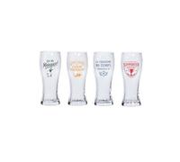Coffret de 4 verres à bière Foot 50 cl