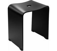 TRENDY tabouret de salle de bain 40x48x27,5cm, noir mat