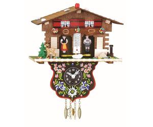 Trenkle Schweizerhaus Horloge de la Forêt Noire Multicolore 19 cm x 21 cm Support Mural mécanique