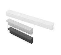 Trentadue Tirador Zamak Modèle Tizam 64 mm Noir Mat Poignée pour Meubles 2 Trous