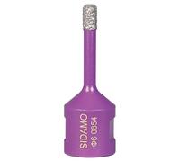 Trépan diamant à sec D6 pour perçage de céramique, marbre, grès et matériaux composites SIDAMO - 11101452