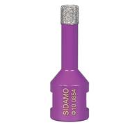 Trépan diamant à sec pour meuleuse M14 - D. 10 mm LU 35 mm - Céramique/Grès/Granit