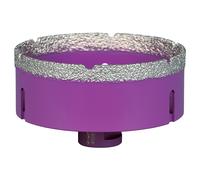 Trépan diamant D105 pour perçage à sec de céramique, grès, marbre et matériaux composites SIDAMO - 11101466
