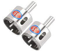 Trépan Diamant - HANDEIU - 35mm - 2pcs - Pour Carrelage, Verre, Marbre, Céramique