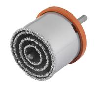 Trépan Multi-Lames - wolfcraft - Diamètre 33, 53, 73, 83 mm - Profondeur de coupe 55 mm, Foret Centreur - 3478000