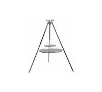 - Trépied 180 cm avec double grille en acier 70 + 40 cm