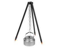 Trépied de camping portable en d'aluminium pour barbecue | Support de | cuisson réglable pour le camping, les pique-niques, les barbecues et les fêtes en plein air