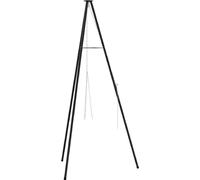 Trépied de Feu de Camp Noir 92 x 92 x 191,5 cm Acier