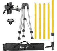 Trépied de niveau laser, hauteur maximale de 3,7 m, sections de tige réglables, support de montage compatible, 3.7M Trépied