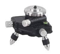 Trépied de Niveau, Support de Trépied Standard à 360 Degrés en Alliage D'aluminium, Base de Nivellement à 360° Rotative avec Filetage 1/4 pour Niveau