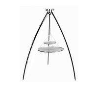 Trépied DOUA avec double grille en acier inoxydable--40x80 cm-