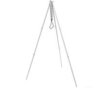 Trépied en aluminium robuste pour suspendre des casseroles au-dessus du feu, support portable pour barbecue, argenté