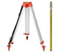 Trépied et ensemble de tiges pour niveau laser, hauteur réglable, construction en aluminium durable, ensemble trépied et tiges