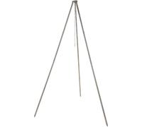 Trépied FoxOutdoor, hauteur env. 1,9 m, inox, avec chaîne et crochet