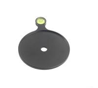 Trépied niveau à bulle ABS 76 mm pour photographie (60 mm) | Plastique ABS, mesure précise, compatible avec les têtes de 48 mm, léger, anodisé noir