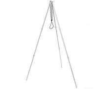 Trépied portable pour barbecue à suspendre pour une utilisation en extérieur, conçu pour soutenir les outils de cuisine pendant le camping et le pique-nique barbecue (argenté)