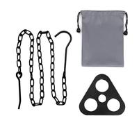 Trépied pour brasero - En acier inoxydable - Avec chaînes réglables - Portable - Accessoires de barbecue