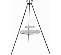 Trépied VIKING avec double grille en acier--40x70 cm-