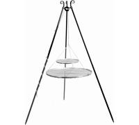 Trépied VIKING avec double grille en acier inoxydable--40x80 cm-
