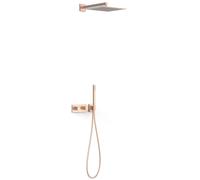 Kit robinet thermostatique encastré à 2 voies B-system pour douche Or Rose Mat 24K - TRES 30725204OPM