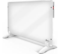 TRESKO® Convecteur Chauffage 1000W Chauffage électrique mural Convecteur en verre Radiateur mural