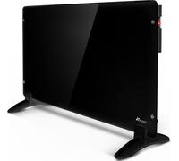 TRESKO® Convecteur Chauffage électrique Chauffage mural Convecteur en verre Radiateur mural 600 watts / noir