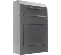 Tresor H380xB250xT115mm 5l 1 porte,1 fente d'insertion noir ROTTNER